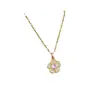[Acero de titanio] Elegante collar de microdiamantes con flores de lujo y luz, estilo fino para mujer, accesorios de cadena de clavícula de celebridades cibernéticas.