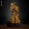 Juego de cuentas Doble Dragón Dragón y Tigre peleando por el dragón peleando por el tigre artesanías de talla de madera decoración regalo garantía de calidad Yingshan Yong'an