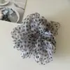 Goma para el pelo de punto azul a cuadros y lunares estilo coreano, accesorio dulce y elegante para el cabello