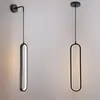 Lámpara de araña LED moderna y simple para mesita de noche, hotel, dormitorio, restaurante, bar, cafetería, pared de fondo, lámparas decorativas de aluminio
