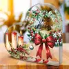 Criação de atmosfera festiva para casa, interna e externa, transfronteiriça: Decorações e artesanatos de suporte acrílico com renas de Natal e borboletas