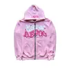 Sudadera con capucha con cremallera, estampado digital, moda Y2K Gótico Punk Hip-Hop, conector europeo y americano transfronterizo 2025