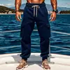 Plataforma independiente LAZADA transfronteriza primavera y otoño para hombre, modernos, deportivos, con bolsillo, cordón, pantalones cargo en stock para venta al por mayor