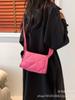 Bolsa de inverno de grande capacidade para mulheres 2023 nova jaqueta acolchoada de algodão bolsa nicho losango Crossbody Bolsa tote bolsa nas axilas