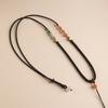 Cuerda colgante hecha a mano, cordón de alta calidad, hebilla de seguridad de jade, collar con colgante de jade, cuerda simple para hombres y mujeres, estilo antiguo
