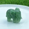 Elefante de pedra natural esculpido 5cm pedra semipreciosa animal fofo peça de escultura de gema