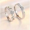 Nuevo anillo de boda Ángel amor pareja anillo para hombre y mujer chapado en plata joyería estilo coreano para mujer venta al por mayor de fábrica