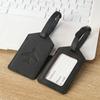 Etiqueta de Equipaje de Mano de Cuero Sintético Grueso PU Portatarjetas Personalizable con Logo Personalizable Etiqueta de Identificación de Equipaje Multifuncional