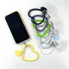 Pulsera de Silicona Redonda con Explosiones Transfronterizas Lanyard para Teléfono Móvil Llave Pulsera de Muñeca Antiperdida Anticaída para Teléfono Móvil Llavero para Teléfono Móvil