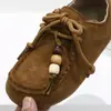Zapatos Casuales de Cuero con Borlas y Perlas para Niñas, Nuevos Modelos de Primavera y Otoño para Niños Pequeños, Zapatos Casuales Estilo Birkenstock al por Mayor 3713