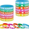 Todo tipo de pulseras deportivas de silicona Fabricante mayorista personalizado Llavero personalizado Pulsera arcoíris