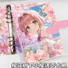Árvore Sakura A5 Álbum de Cartões de Folha Solta Novo Menina de Anime Livro de Coleção de Cartões Couro Caderno de Fechamento Magnético de Alto Valor