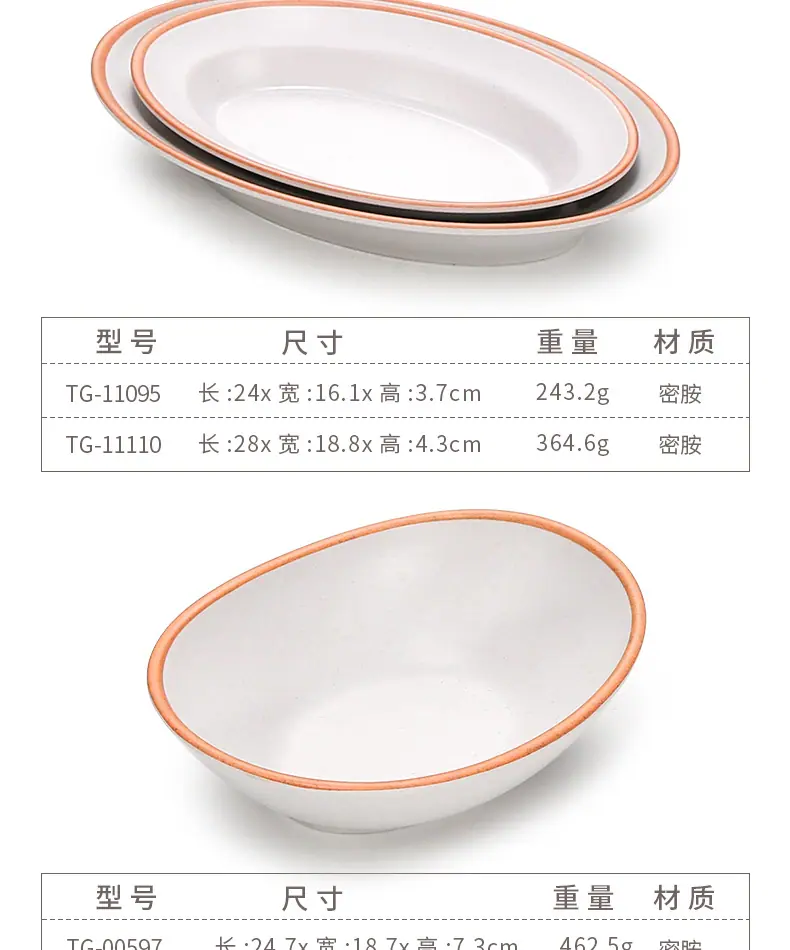 仿瓷餐具