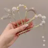 Pasador de Pelo en Forma de U con Perlas para Mujer, Pinza para Moño, Herramienta de Peinado, Pasador Fijo, Nuevo Estilo Chino, Accesorio de Cabello de Alta Gama