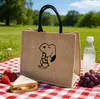 Bolsa Tote de Linho da Fábrica Original Bolsa de Trabalho Feminina Material de Algodão e Linho Grande Capacidade Bolsa de Mão