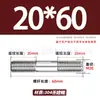 Tornillos de Doble Extremo de Acero Inoxidable 304, Pernos Extendidos de Longitud Igual, Biela, Varillas Roscadas, Barras Roscadas M12-M24