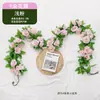 Simulación Transfronteriza Mimbre de Rosa Flor Artificial Pared de Flores Aire Acondicionado Tubería de Agua Mimbre Vestir Arco de Boda Flor Decorativa Enroscada Mimbre