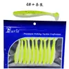 10 Unidades/Saco Isca Luya Bicolor Cauda em T Isca Macia 9cm7cm5.5cm Isca Biónica Luya Equipamento de Pesca Peixe Mandarim Isca Artificial