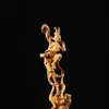 Talla de Boj Imagen de Dama Voladora de Dunhuang Belleza de Dunhuang Accesorios de Oficina Clásicos Chinos Talla Tridimensional Atmosférica