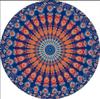Flor de pavo real de primavera AliExpress ebay nuevo chifón poliéster toalla de playa chal wish borla