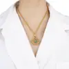 Collar Colgante Cuadrado de Esmalte Estilo Chino con Diseño Hueco de Filigrana e Incrustaciones de Esmalte Colorido, Joyería Versátil de Alta Gama Estilo Corte Vintage