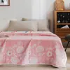 Manta Edredón de Gasa de Seis Capas para Verano Individual y Doble Algodón Puro Agradable para la Piel Manta para Siesta en la Oficina Manta Fina Cubierta para Sofá