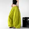 Pantalones de pierna ancha con diseño original de seda helada para hombre y mujer, nuevo estilo de verano, cintura alta elástica, protección solar, pantalones casuales holgados