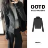 Conjunto Deportivo Casual de Sudadera y Pantalones para Mujer Otoño, Chaqueta de Rayas Finas, Atuendo Estilo Coreano Ootd