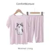 Camisola para Meninas, Novo Estilo Primavera e Verão para Crianças, Pijama Fino de Seda, Roupa de Casa de Seda Gelada Estilo Princesa para Crianças de Tamanho Médio e Grande