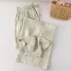Pantalones de pierna ancha de seda helada para mujer, Novedad Primavera/Verano 2026, Pantalones de tiro alto con cordón, textura tie-dye, Casual, de longitud hasta el suelo, protección solar