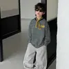 Tienda de Algodón Pantalones Casuales para Niños Pantalones de Otoño para Niños 2026 Nuevo Estilo Coreano Colorido de Moda Conjunto de Ropa Deportiva para Niños