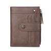 Nueva Cartera Ultraligera para Hombre Estudiante Simple Negocios Cartera de PU Exportación Transfronteriza Venta al por Mayor Poliéster Bolsa con Ranuras para Múltiples Tarjetas