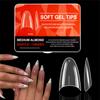 Monja Ultrafino Transparente Sin Marcas Media Cubierta 600 En Caja Extensión de Uñas Cubierta Completa Media Cubierta Arte de Uñas