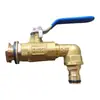 Válvula de Bola de Cobre de 4 Puntos 6 Puntos de 1 Pulgada Grifo Interruptor de Liberación de Agua para Cubo de Plástico Tanque de Peces Accesorios