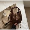 Bolso de Hombro Retro Moderno Maillard Style 2025 Elegante Bolso Cruzado de un Solo Hombro Tipo Cubo Bolso de Mano para Mujer