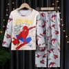 Pijamas para niños de primavera y otoño, de manga larga, finos, para niños de 3 a 11 años, para el hogar, de verano
