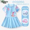 Traje de Baño de Falda de Dibujos Animados para Niñas 2024 Nuevo Estilo Entrenamiento Traje de Baño Entero para Niños y Niños de Mediana Edad Secado Rápido Playa Verano