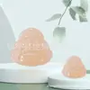 Pingente de Buda dupla face rosa de jade afegão, amuleto "Sem Preocupações", colar de Buda de jade, pingente de jade, modelo de live-streaming