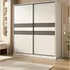 Guarda-roupa para armazenamento em quarto de casa, design moderno e simples, adequado para apartamentos de aluguel, armário de armazenamento econômico com porta de correr