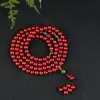 Mineral Crudo Cinnabar de Alto Contenido Calabaza Jade Cuentas Pulsera Multicírculo Arena Dorada Púrpura Arena Roja Imperial Pulsera Venta al por Mayor Dropshipping
