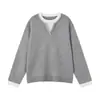 Suéter Henley WHIMNOON "Falso Duas Peças Costurado à Mão" Lã Merino Importada da Austrália