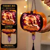 Lámpara de proyección decorativa de Halloween bolsa de materiales DIY hecha a mano para niños linterna lámpara de calabaza accesorios para actividades de jardín de infantes