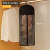 Funda Antipolvo para Peluca Transfronteriza Bolsa de Almacenamiento No Tejida Ventana Transparente Peva Bolsa de Almacenamiento con Colgador Bolsa Colgante para Peluca