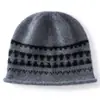 Nuevo Gorro con Orejeras de Jacquard de Cachemira Simple y Elegante Cubre-Cabeza Gorro Cálido Gorro de Protección contra el Frío Cubre-Cabeza para Exteriores Gorro para el Frío de Ciclismo