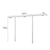 Prateleira de display para loja de roupas cabide de chão cabide de parede para roupas femininas roupas infantis cabide de parede em aço inoxidável cabide de parede com suporte lateral