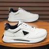 Moda Tendencia Otoño 2026 Zapatos Casuales de Cuero para Hombre Versátiles Transpirables Suela Suave Zapatos Deportivos para Correr MR701