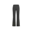 Suministro de fábrica: Pantalones de Yoga Acampanados Ajustados de Cintura Media Elásticos "Piernas de Supermodelo" en Gris/Morado/Negro