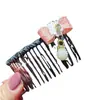 Novo Pente de Cabelo Infantil Adorno de Cabeça para Menina Não Machuca a Testa da Menininha Pente de Cabelo de Princesa Flor de Cabelo Cartoon Acessórios de Cabelo