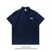 Camisa Polo Tendência Jiangfuguo Manga Curta Masculina Verão Classe Executiva Gola Lapela Camiseta Jovem Bonito Estampada Manga Meia-Manga