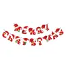 Fabricantes Internacionais Fornecem Diretamente Banners de Natal Coloridos com Estampa de Desenhos e Bandeiras Penduradas em Inglês para Decorações e Atmosfera de Festa de Feriado Atacado